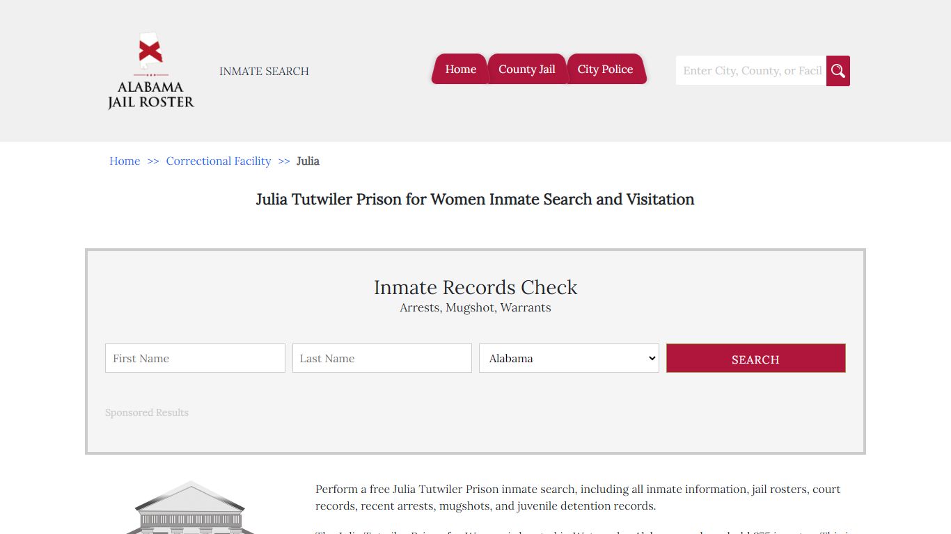 Julia Tutwiler Prison for Women Inmate Search and Visitation